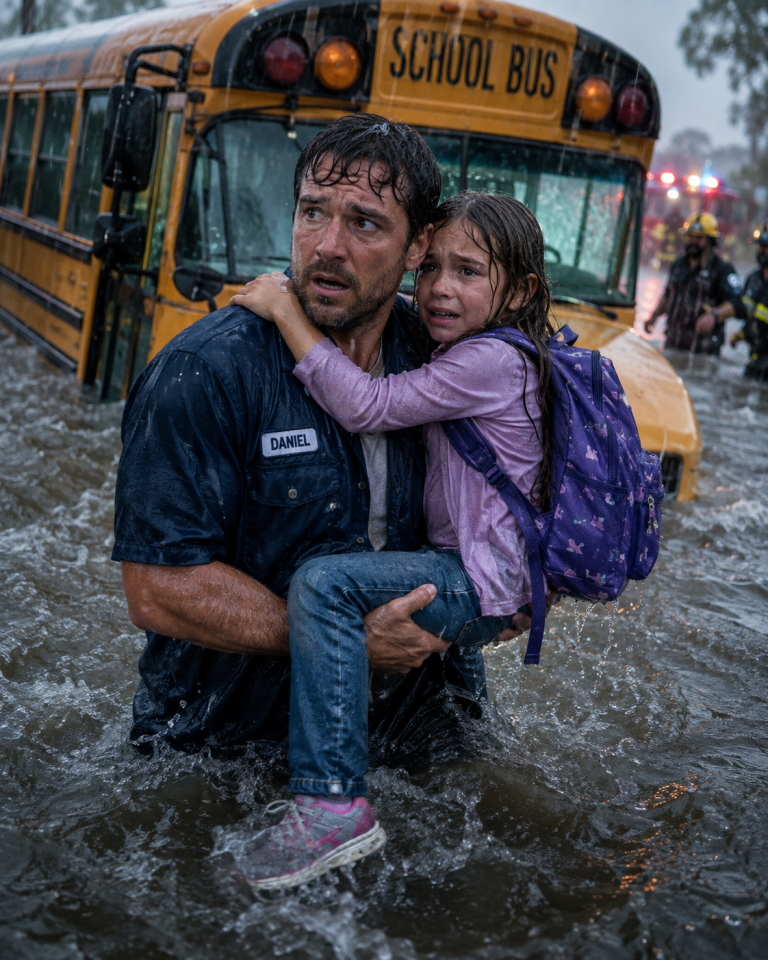 Poor Janitor Single Dad Saved an 8-Year-Old From a Sinking Bus — Unaware Her Mom Was a Billionaire
