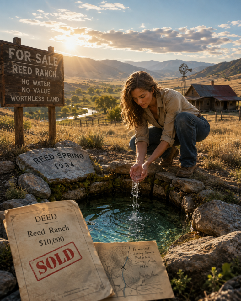 She Bought the Ranch Everyone Called Worthless — Then a Hidden Spring Beneath It Saved the Entire Valley
