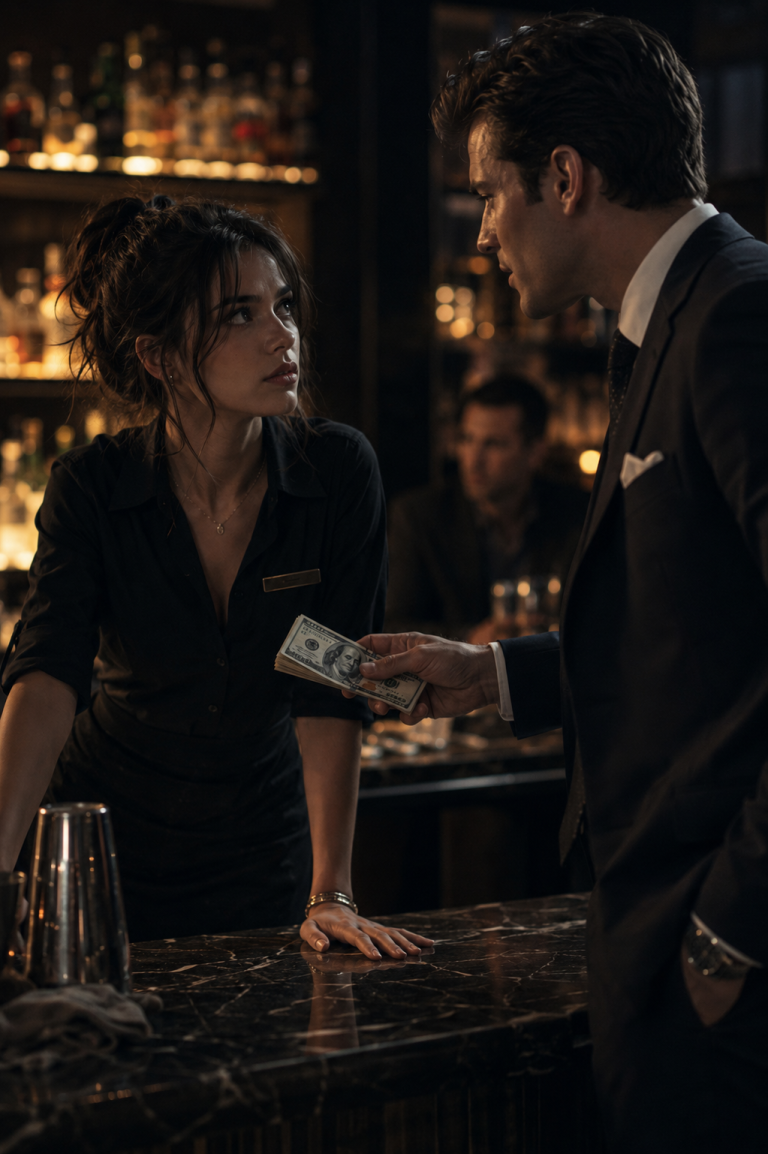 She Took a Night Shift to Pay Her Tuition — Then the City’s Most Powerful Heir Walked Into Her Bar