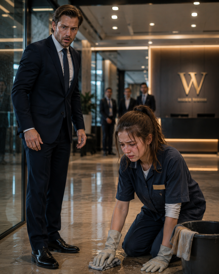The Billionaire Froze When He Found His Missing Daughter Cleaning Floors in His Own Company