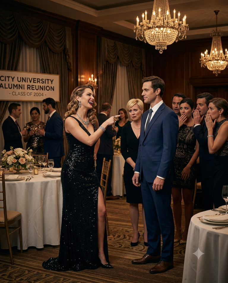 SHE MADE A LAUGHINGSTOCK OF ME AT THE UNIVERSITY ALUMNI REUNION, UNAWARE THAT I AM THE CHAIRMAN OF A $10 BILLION COMPANY.