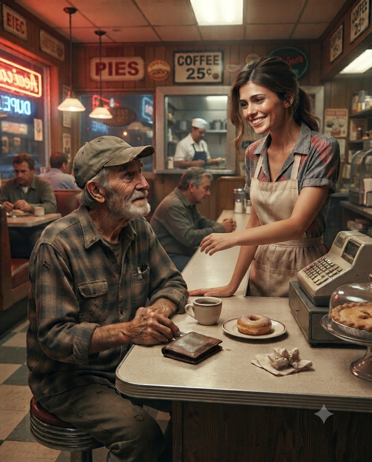 She Ignored the Old Man at Her Diner — Then Discovered He Was the Man Who Could Change Her Life