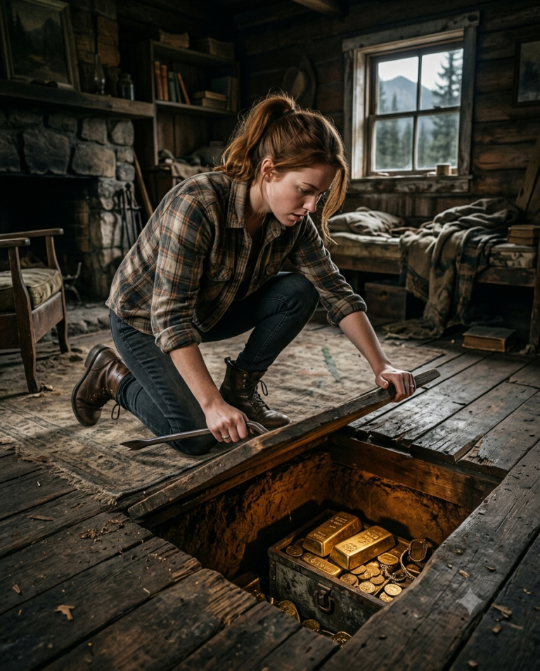 The Bank Called Her Cabin Worthless — They Never Told Her What Was Sealed Beneath the Floor
