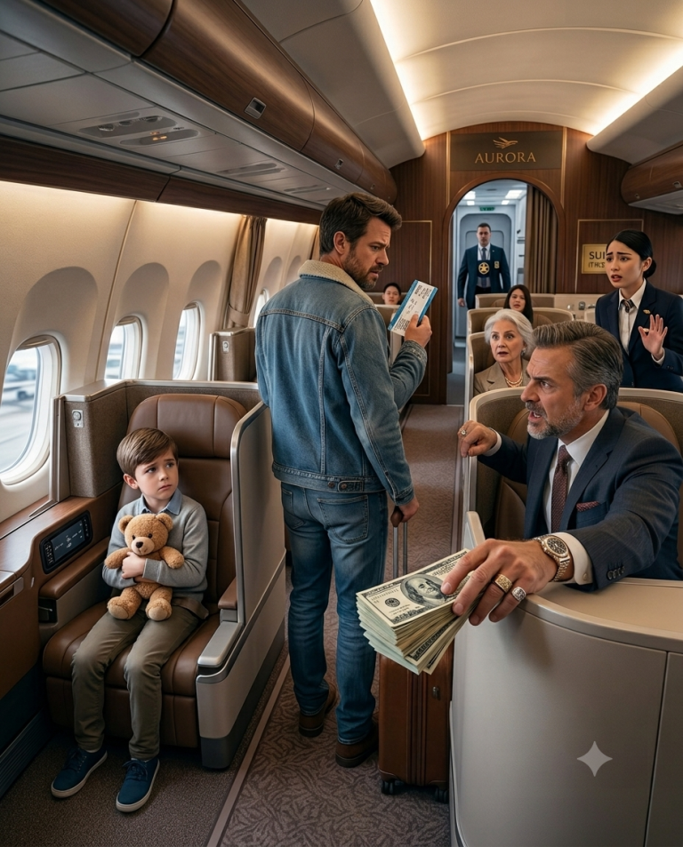 Single Dad Lost His VIP Seat to a Wealthy Passenger—5 Minutes Later, Everyone Was Evicted