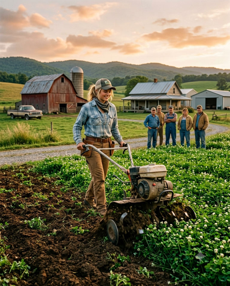 Everyone Mocked the Teenage Farmer Who Plowed Her Clover Into the Soil — Until They Learned What She Was Saving