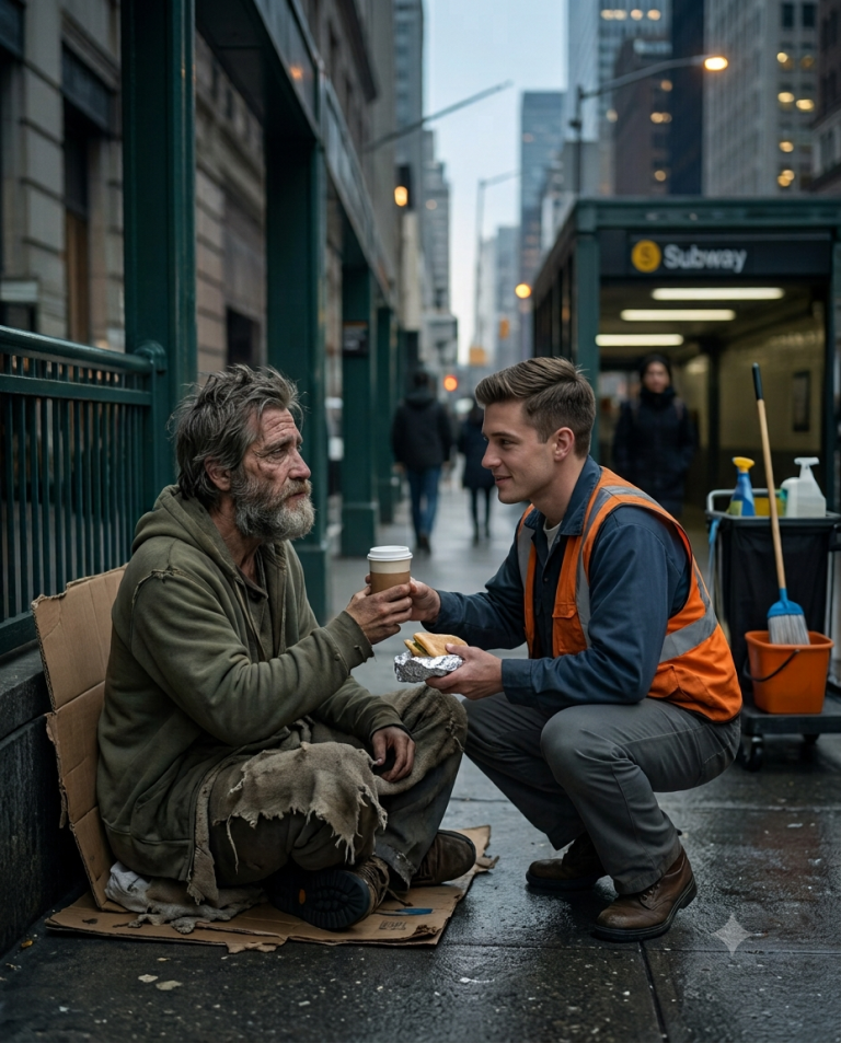 The Billionaire Disguised Himself as Homeless — Until a Quiet Janitor Was the Only Person Who Helped Him