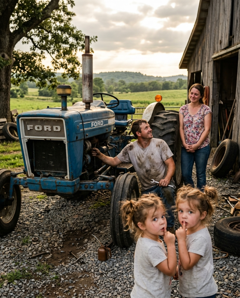 I Came To Fix Her Tractor Sunday — Her Twin Girls Whispered: “Mama’s First Smile In Months”