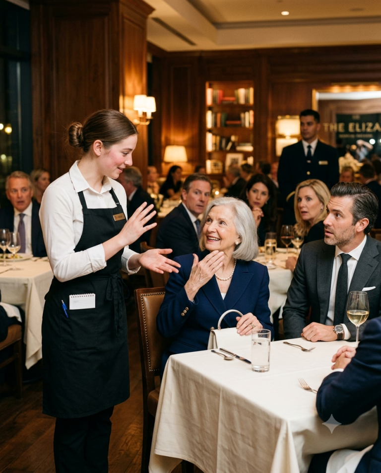 The Shy Waitress Greeted the Millionaire’s Deaf Mother — Then Her Sign Language Shocked Everyone