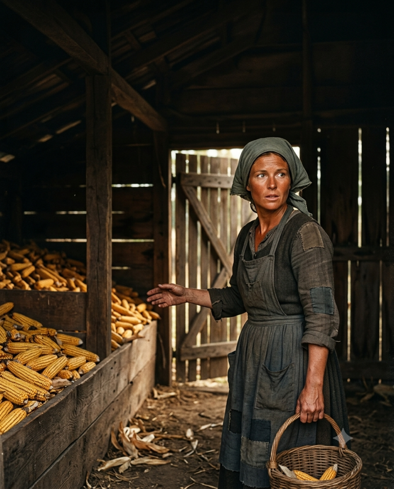 A RICH LANDOWNER TOOK HER ENTIRE CORN HARVEST — THEN SHE FOUND A HIDDEN CORN CRIB
