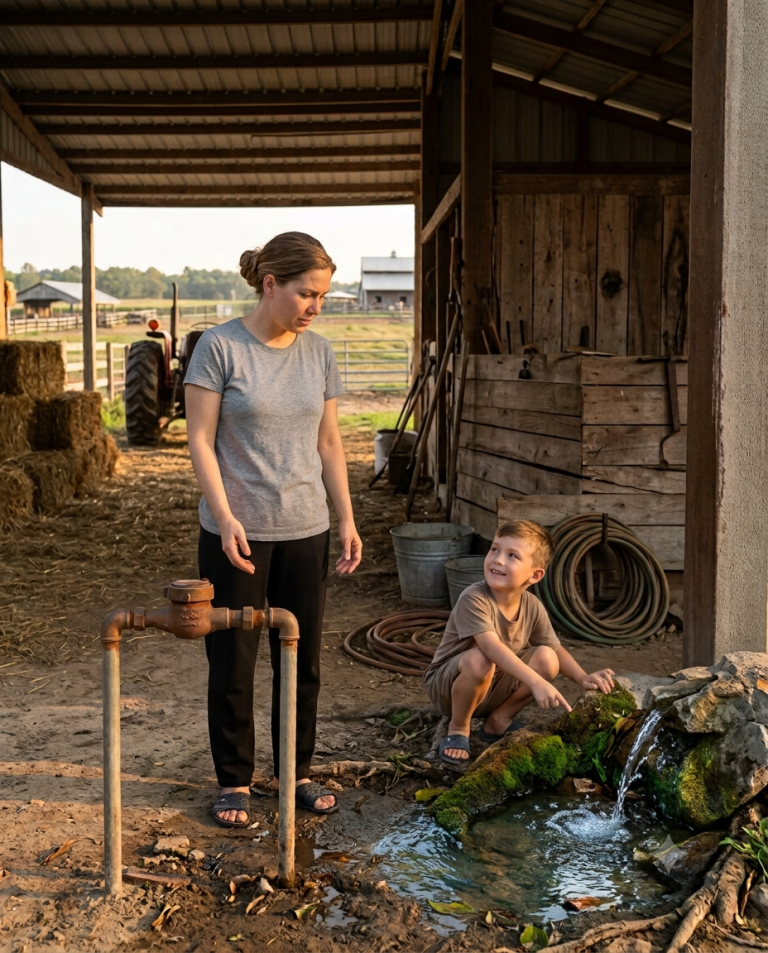 The Developer Shut Off Their Water — Until Her Son Discovered the Hidden Spring Beneath Their Land