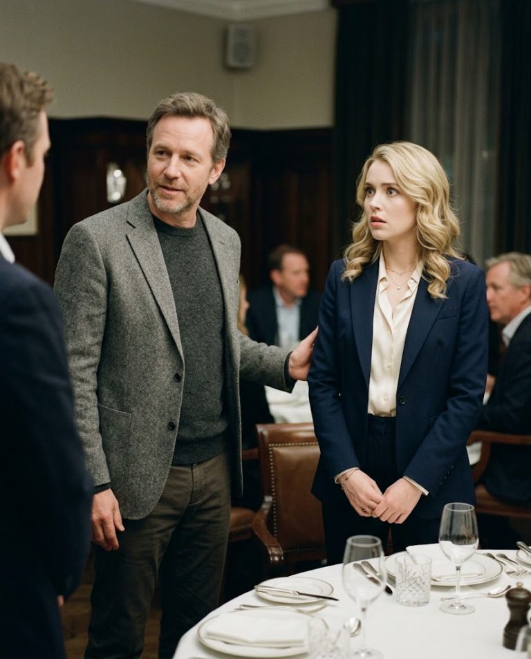 She’s With Me — Single Dad Spoke Calmly, The Billionaire Heiress Stood Frozen at the Table