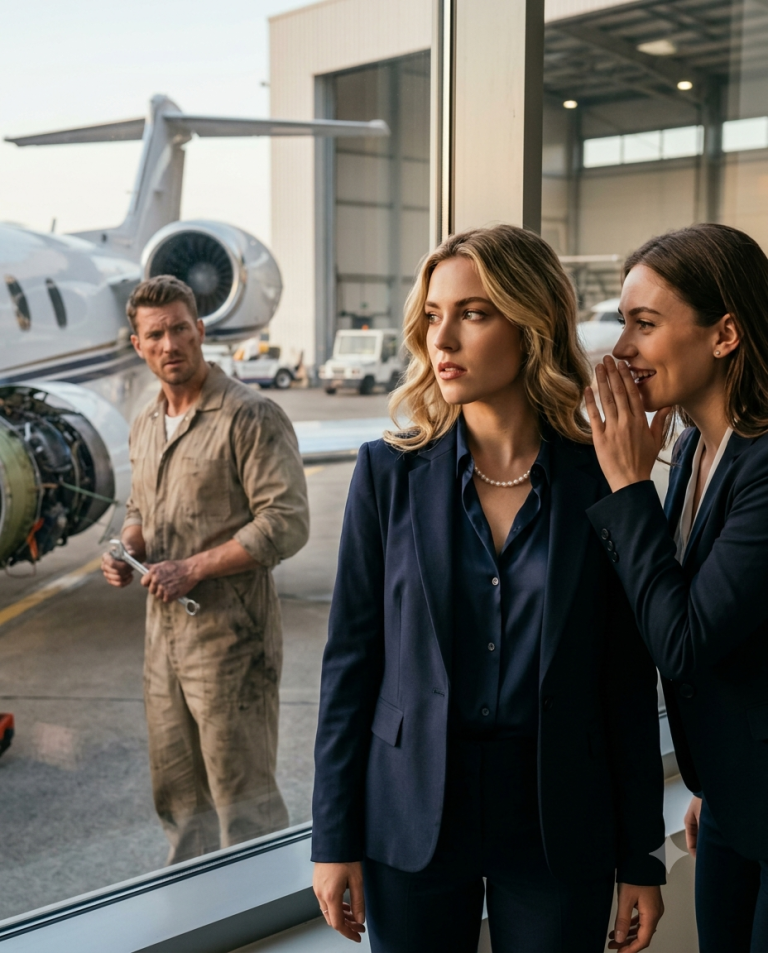The CEO’s Jet Broke Down Again — Her Assistant Whispered, “I Think She Just Wants the Mechanic Back”