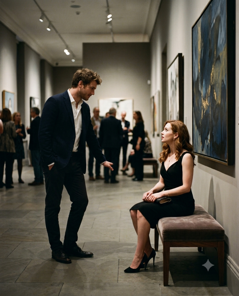 My Ex-Girlfriend’s Older Sister Got Stood Up At An Art Gallery… So I Asked, “Can I Sit with You ?