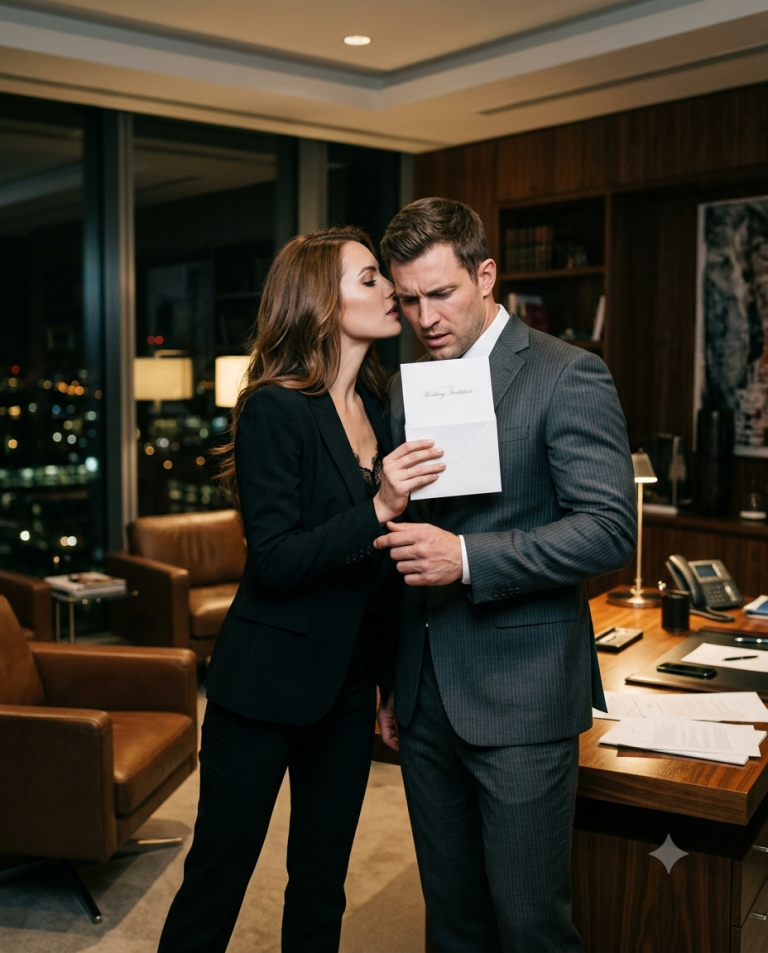 CEO Handed a Single Dad a Wedding Invitation—Then Whispered, “You’re the Groom”