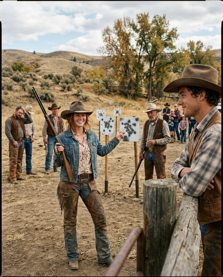 THE COWGIRL OUTSHOT EVERY MAN AT THE FALL CONTEST — THE COWBOY WATCHING FELL FOR HER ON THE SPOT