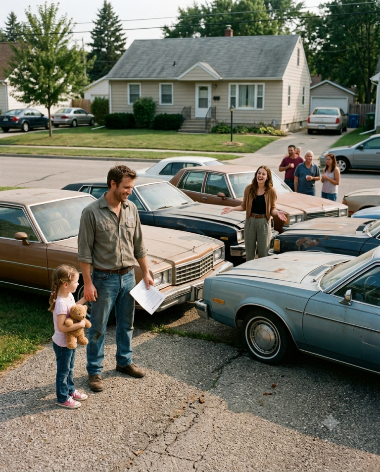 She Dumped 12 Broken Cars at a Single Dad’s Door as a Joke – He Bought Her Dealership