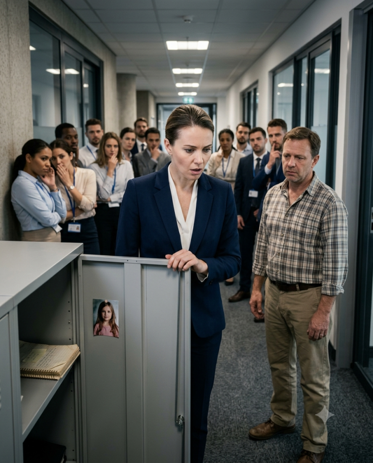CEO Ordered a Single Dad’s Locker Opened in Front of Everyone—Then One Discovery Changed Everything