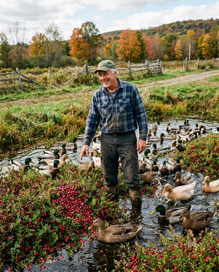 They Mocked Henry’s $12 Swamp Pasture—Until His Ducks Revealed a Buried Cranberry Bog