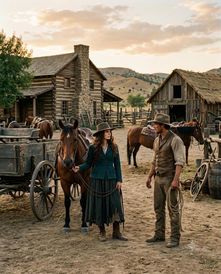 The Beautiful Strange Woman Arrived at the Wrong Ranch by Mistake—Then She Saved the Cowboy’s Future