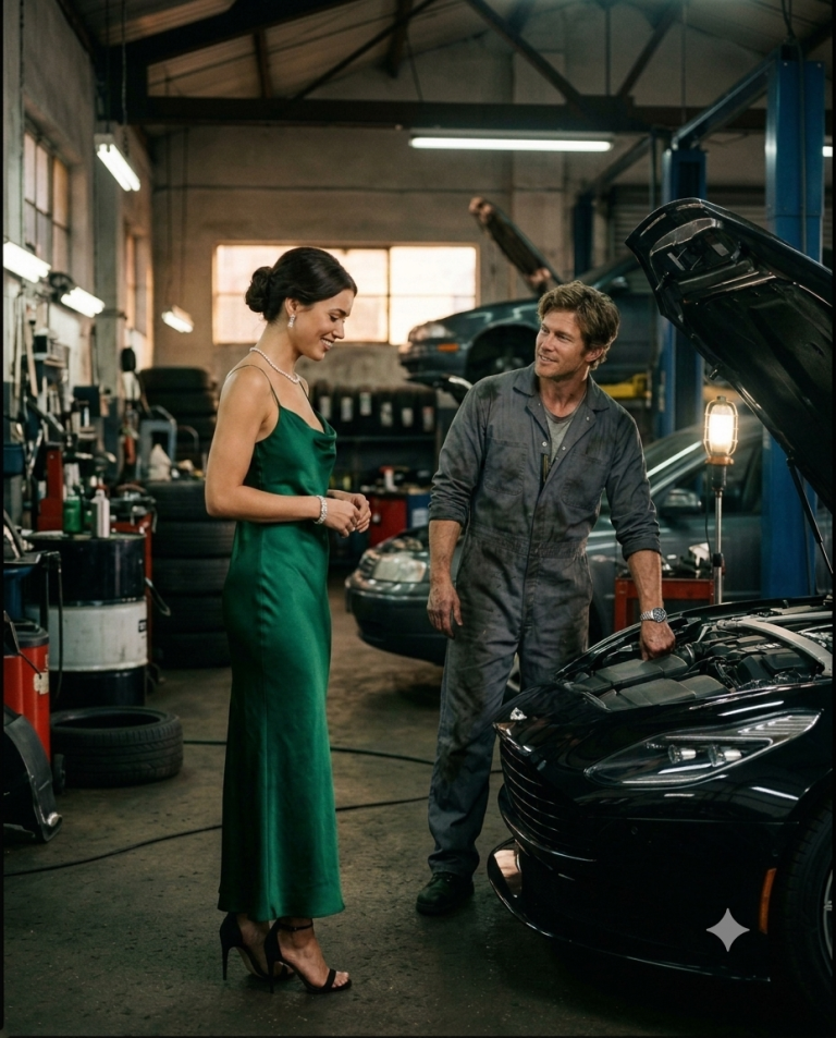 She Hired a Poor Mechanic to Fix Her Car… Then Discovered He Was a Billionaire!