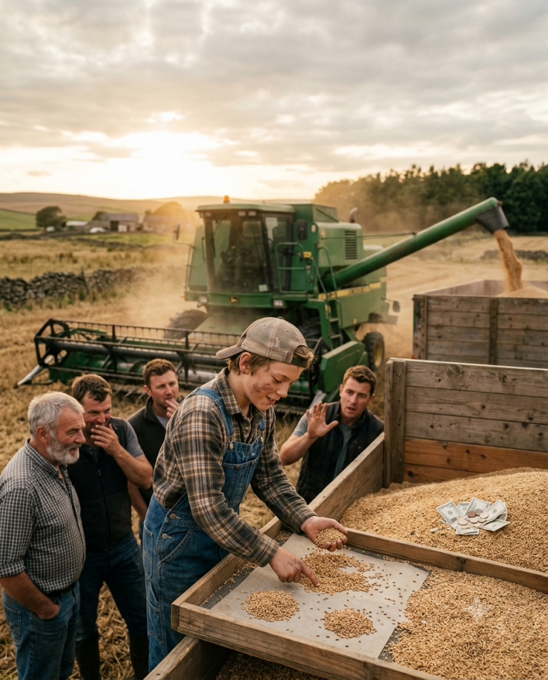 They Laughed at a Boy Behind the Combine — Until His Count Put $3,200 Back in the Wagon
