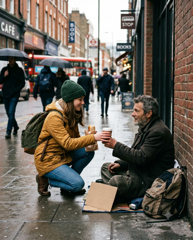 She Helped a Homeless Stranger… Not Knowing He Was a Billionaire in Disguise