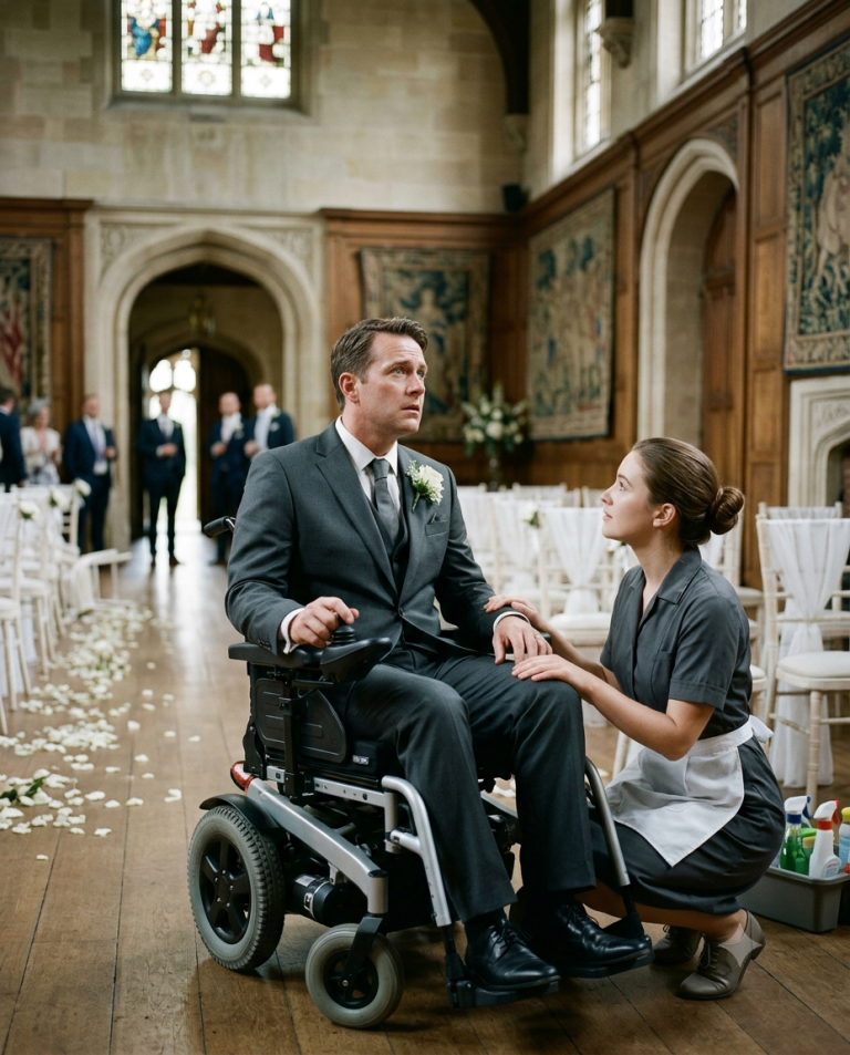 Paralyzed Millionaire Was Abandoned at the Altar — Then He Looked at the Maid and Said…