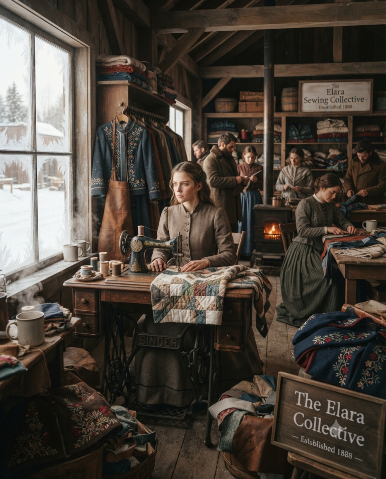 A Mail Order Bride Arrived With a Sewing Machine and No Money—By Winter, She Employed the Whole Town