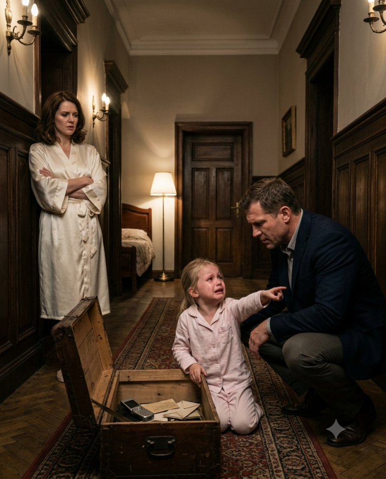 Little Girl’s Cry Echoed Through the Hall—Until Her CEO Father Saw What the Stepmom Hid