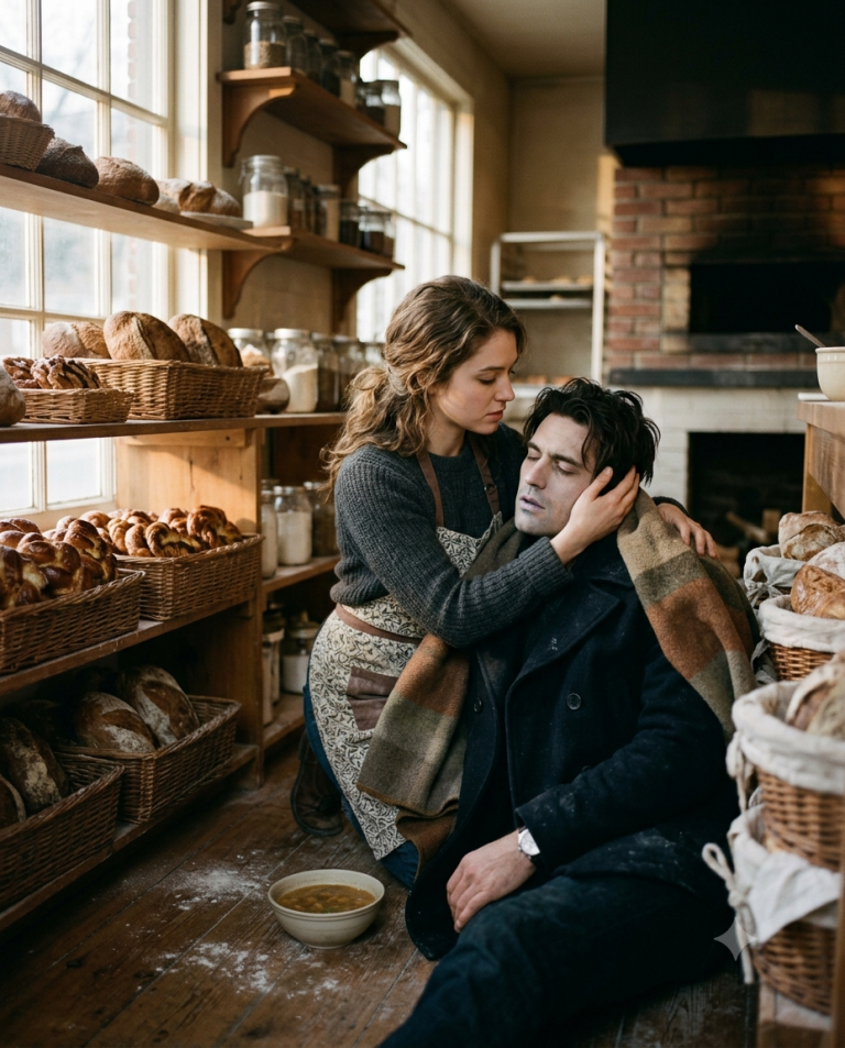 She Saved a Freezing Stranger in Her Bakery—Not Knowing He Owned Half the City