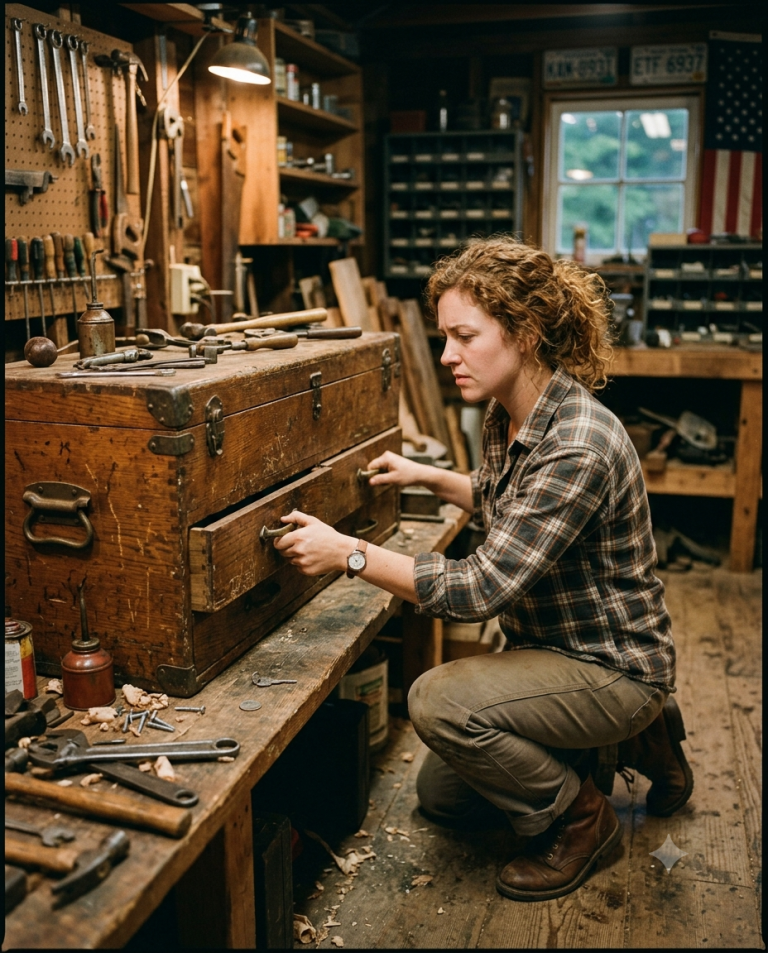 She Bought Her Father’s Tool Chest Back for $12 — Then One Drawer Refused to Open