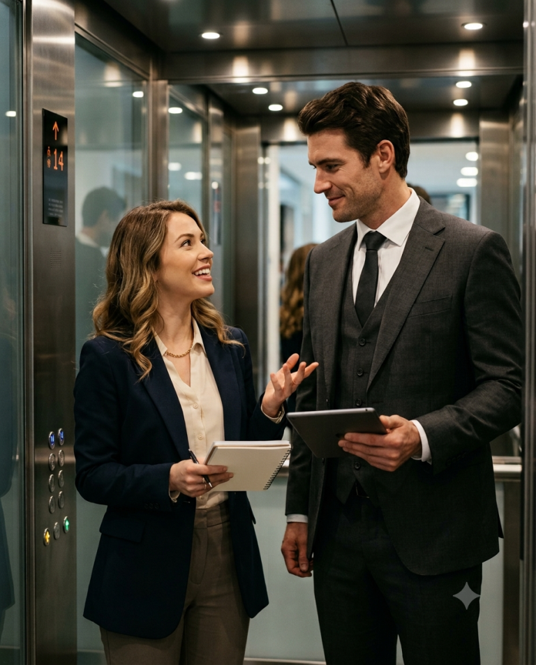 Single Mom Practiced Her Interview in the Elevator — Unaware the Man Was the CEO!